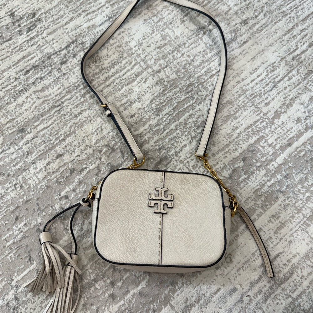 Tory Burch McGraw Crossbody Bag in Cream